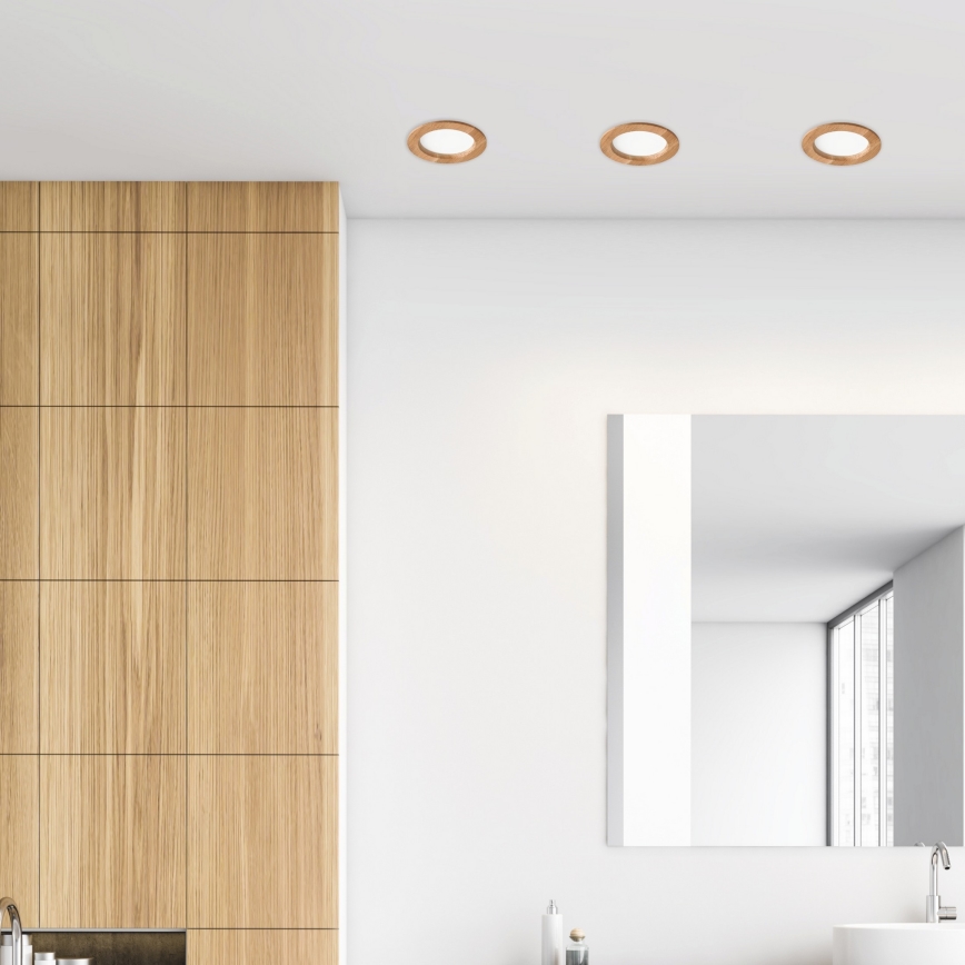 LED infälld belysning WOODY SPOT LED/12,5W/230V 4000K ek ø 16 cm