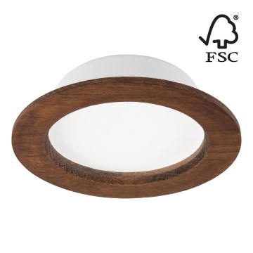 LED infälld belysning WOODY SPOT LED/12,5W/230V 4000K körsbär ø 16 cm