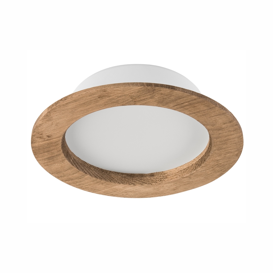 LED infälld belysning WOODY SPOT LED/12,5W/230V 4000K valnöt ø 16 cm