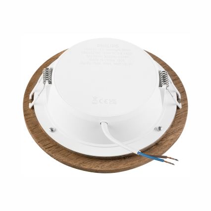 LED infälld belysning WOODY SPOT LED/12,5W/230V 4000K valnöt ø 16 cm