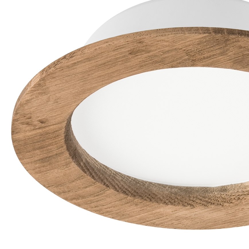 LED infälld belysning WOODY SPOT LED/12,5W/230V 4000K valnöt ø 16 cm