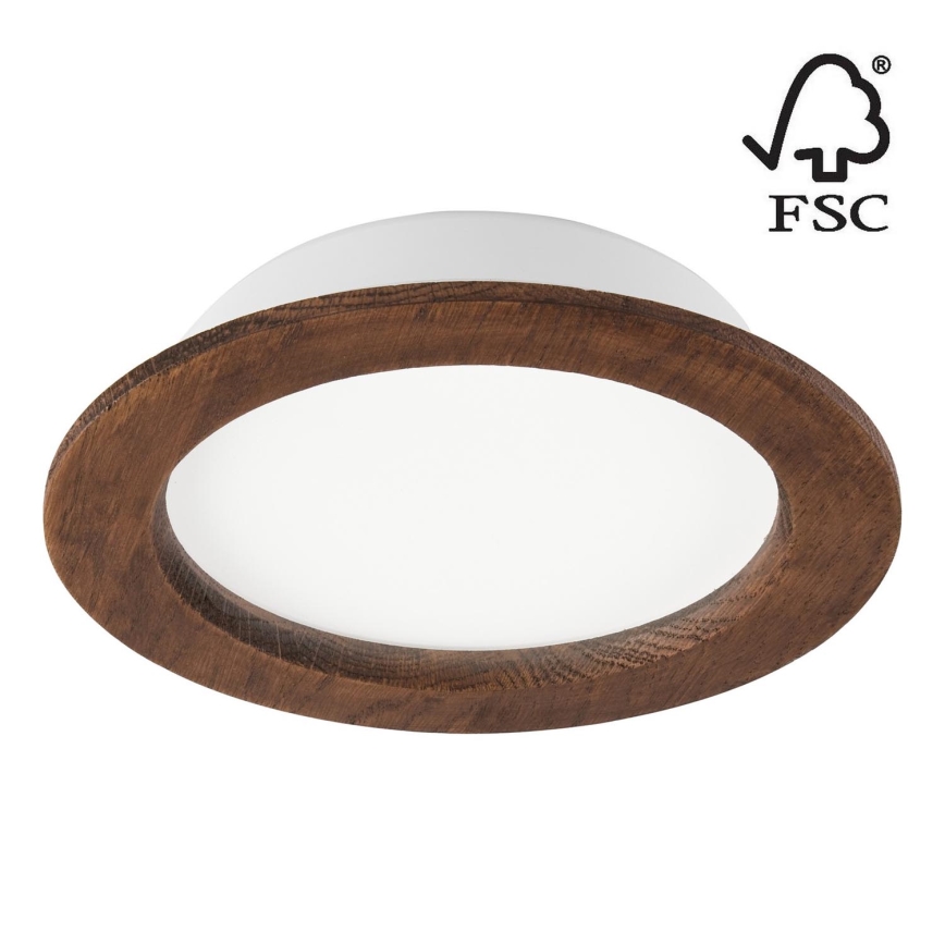 LED infälld belysning WOODY SPOT LED/16,5W/230V 4000K körsbär ø 18,5 cm
