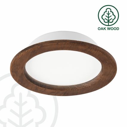 LED infälld belysning WOODY SPOT LED/16,5W/230V 4000K körsbär ø 18,5 cm