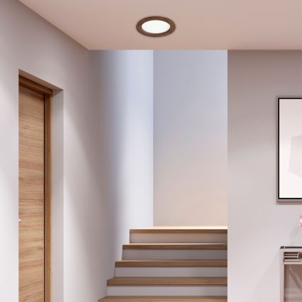 LED infälld belysning WOODY SPOT LED/16,5W/230V 4000K körsbär ø 18,5 cm