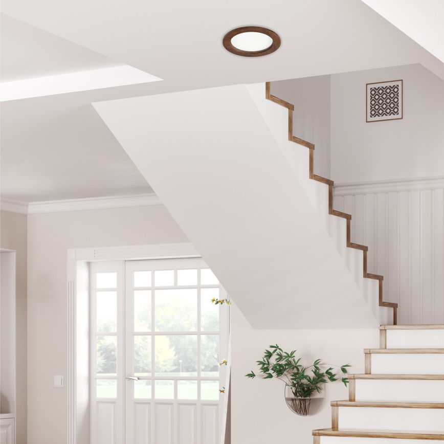 LED infälld belysning WOODY SPOT LED/16,5W/230V 4000K körsbär ø 18,5 cm