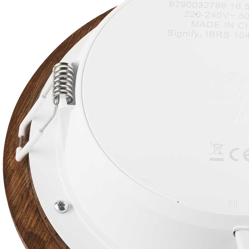 LED infälld belysning WOODY SPOT LED/16,5W/230V 4000K körsbär ø 18,5 cm