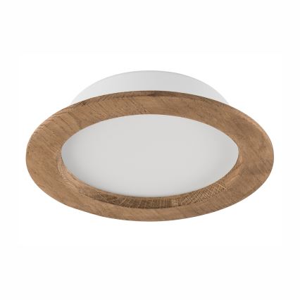 LED infälld belysning WOODY SPOT LED/16,5W/230V 4000K valnöt ø 18,5 cm