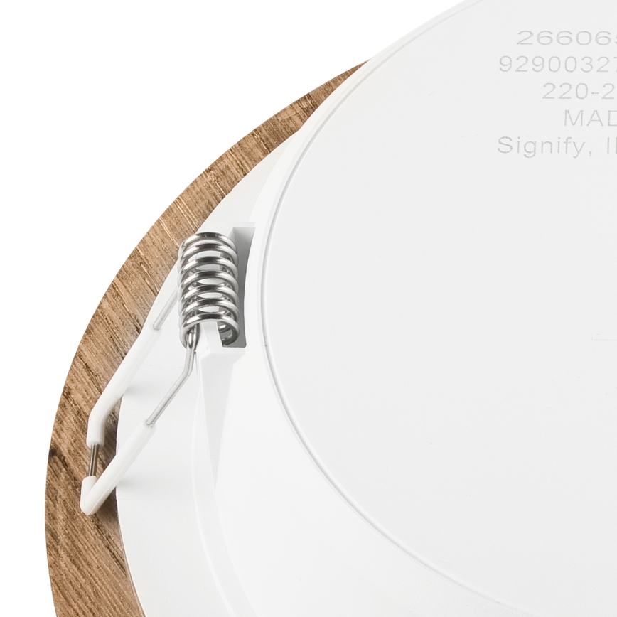 LED infälld belysning WOODY SPOT LED/16,5W/230V 4000K valnöt ø 18,5 cm