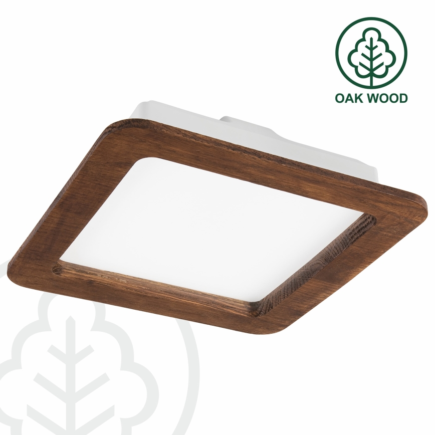 LED infälld belysning WOODY SPOT LED/17W/230V 3000K körsbär 18,5x18,5 cm