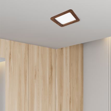 LED infälld belysning WOODY SPOT LED/17W/230V 3000K körsbär 18,5x18,5 cm