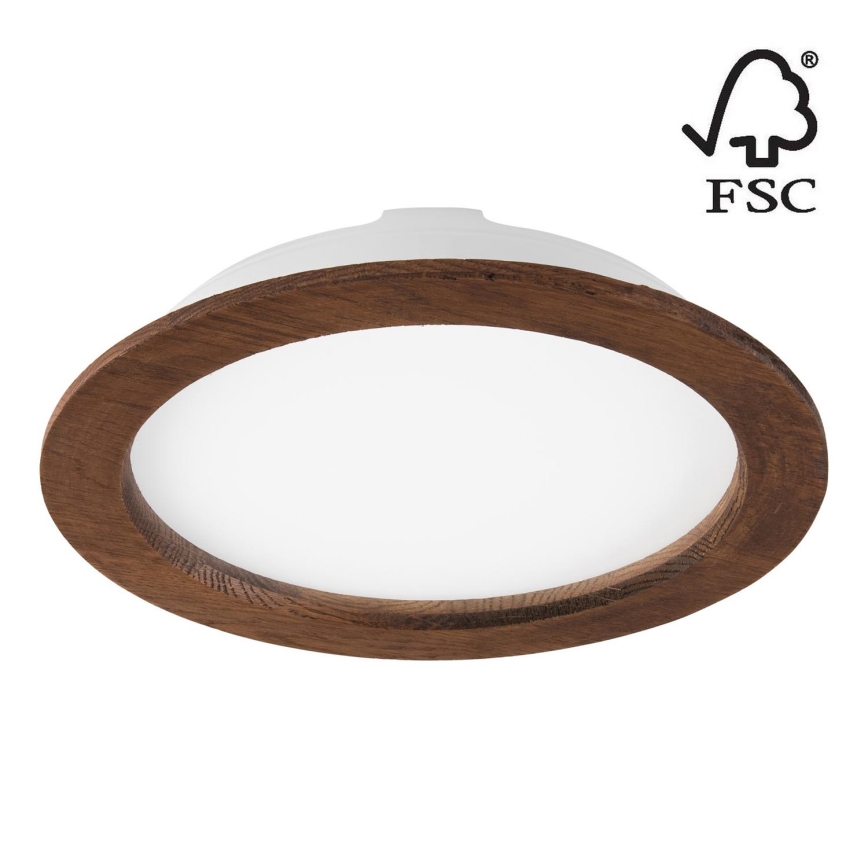 LED infälld belysning WOODY SPOT LED/23,5W/230V 4000K körsbär ø 23,5 cm