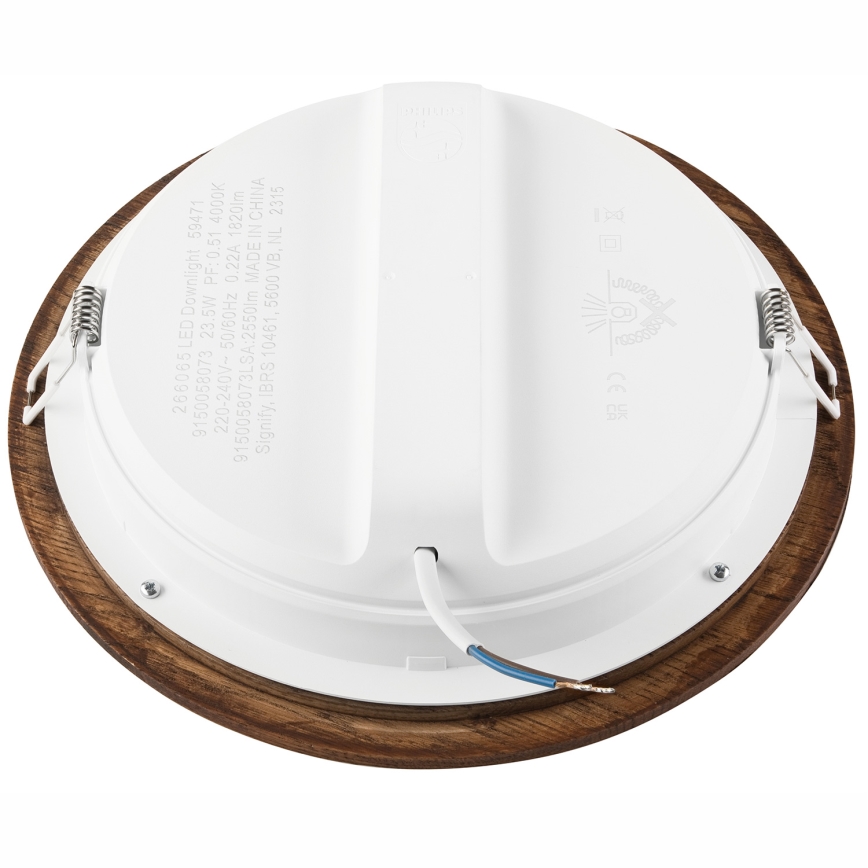 LED infälld belysning WOODY SPOT LED/23,5W/230V 4000K körsbär ø 23,5 cm