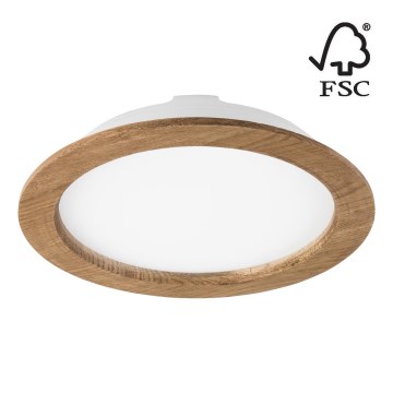LED infälld belysning WOODY SPOT LED/23,5W/230V 4000K valnöt ø 23,5 cm