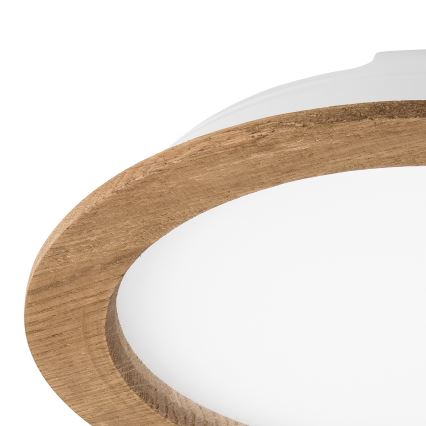 LED infälld belysning WOODY SPOT LED/23,5W/230V 4000K valnöt ø 23,5 cm