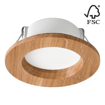 LED infälld belysning WOODY SPOT LED/5,5W/230V 4000K ek ø 10 cm
