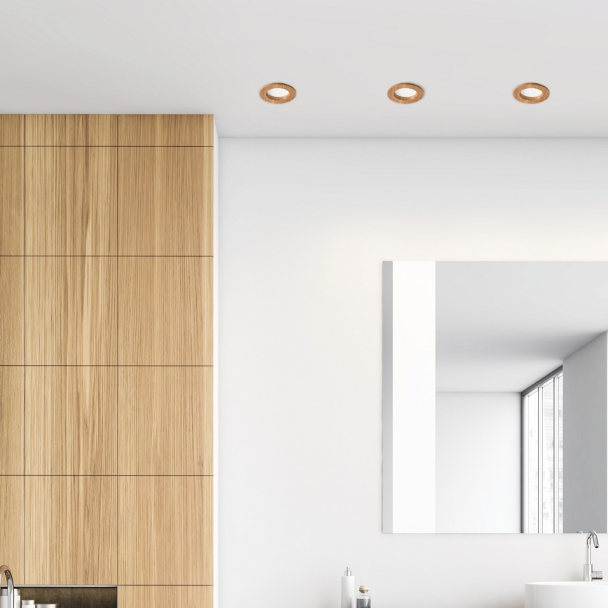 LED infälld belysning WOODY SPOT LED/5,5W/230V 4000K ek ø 10 cm