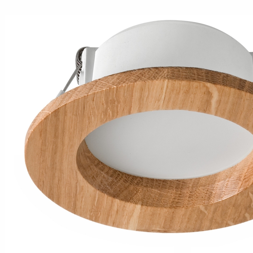 LED infälld belysning WOODY SPOT LED/5,5W/230V 4000K ek ø 10 cm