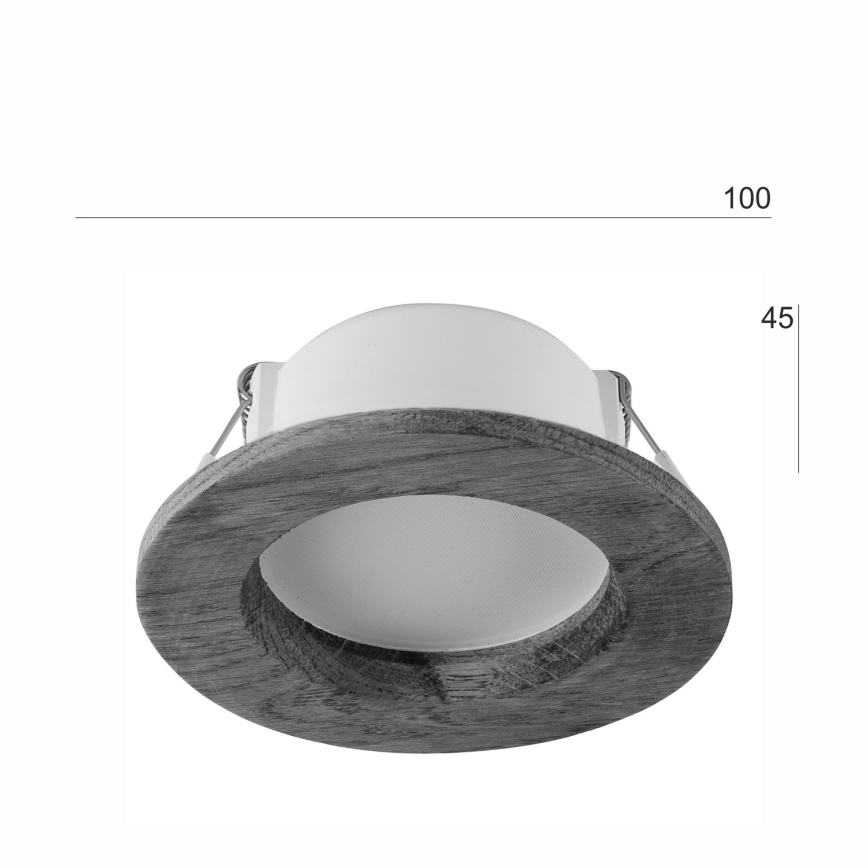 LED infälld belysning WOODY SPOT LED/5,5W/230V 4000K ek ø 10 cm