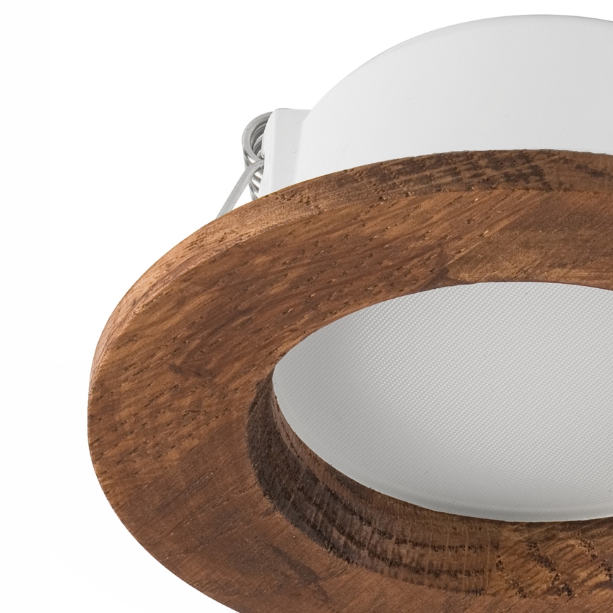 LED infälld belysning WOODY SPOT LED/5,5W/230V 4000K körsbär ø 10 cm