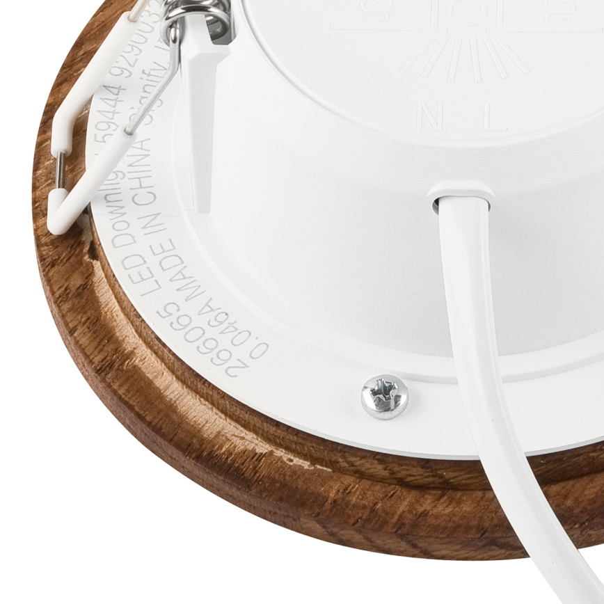LED infälld belysning WOODY SPOT LED/5,5W/230V 4000K körsbär ø 10 cm