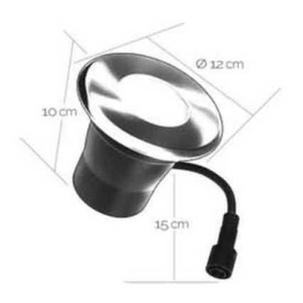 LED infälld lampa för utomhusbruk EASY CONNECT 1xGU10/4W/230V 3000K IP65 rund