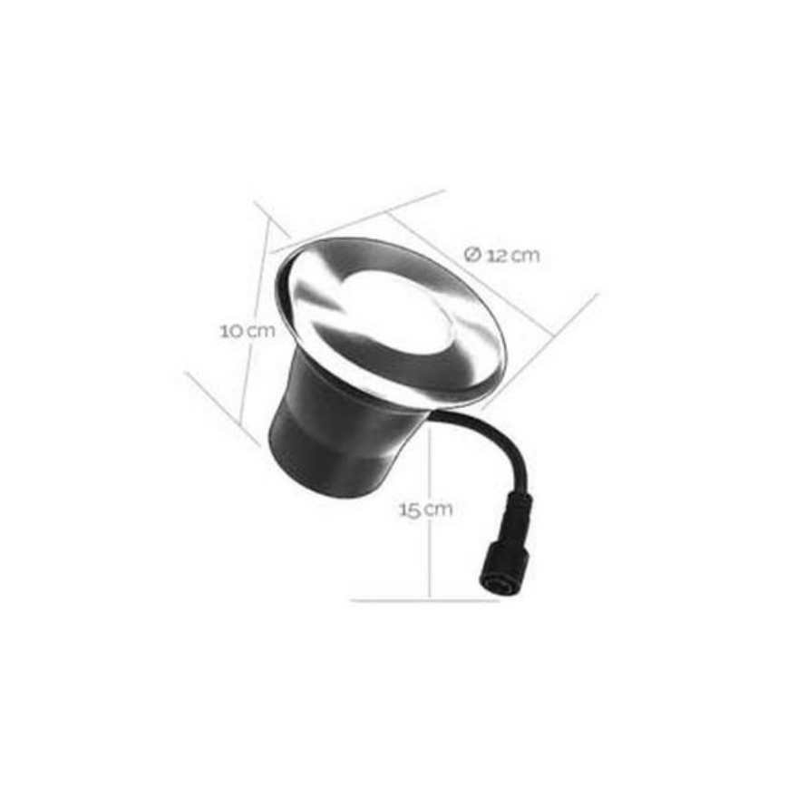 LED infälld lampa för utomhusbruk EASY CONNECT 1xGU10/4W/230V 3000K IP65 rund