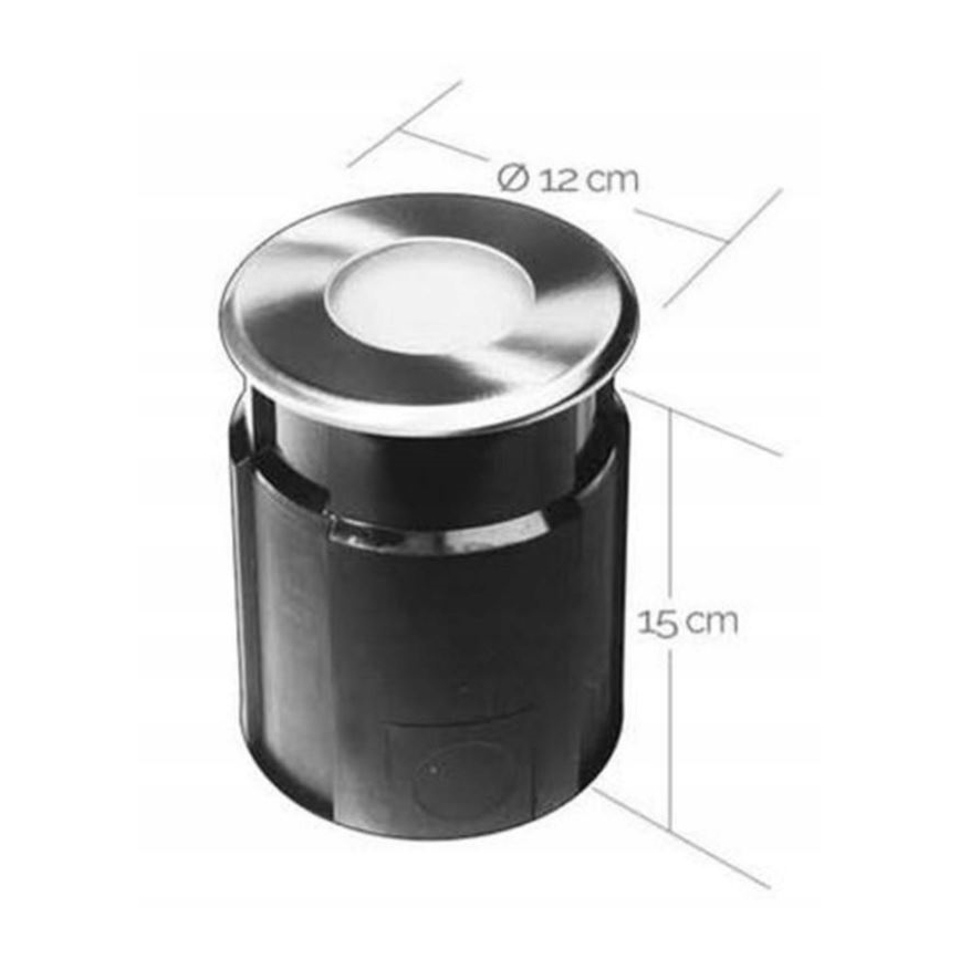 LED infälld lampa för utomhusbruk EASY CONNECT 1xGU10/4W/230V 3000K IP65 rund