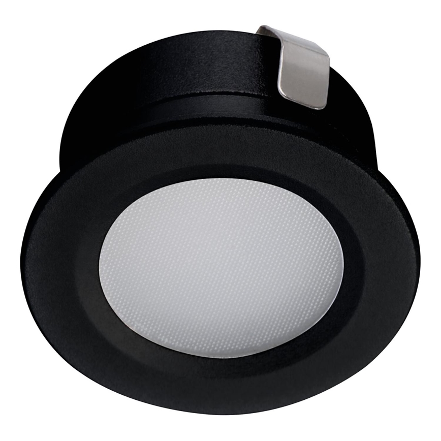 LED infälld lampa för utomhusbruk IMBER LED/1W/12V 4000K diameter 3 cm 30 lm IP65 svart