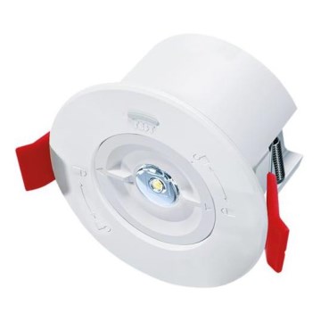 LED-infälld nödarmatur LED/1,5W/230V 1800 mAh
