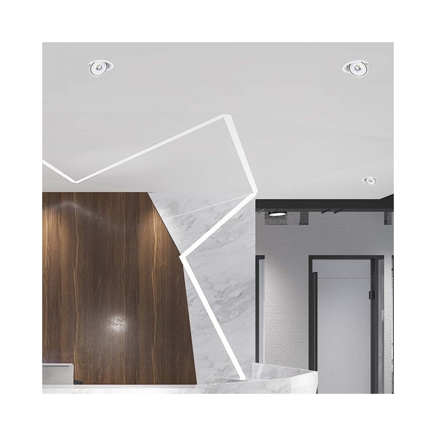 LED Infälld spotlight LED/20W/230V 3000/4000/6400K diameter 16,5 cm vit