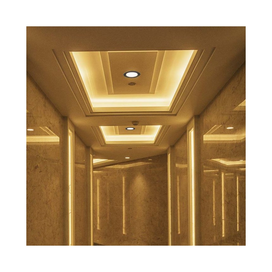 LED Infälld spotlight LED/28W/230V 3000/4000/6400K diameter 20 cm svart