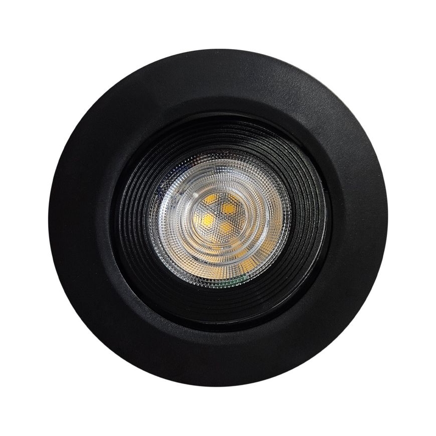 LED Infälld/ytmonterad spotlight 2i1 LED/5W/230V 4200K diameter 9,3 cm svart