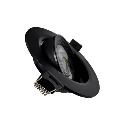 LED Infälld/ytmonterad spotlight 2i1 LED/5W/230V 4200K diameter 9,3 cm svart