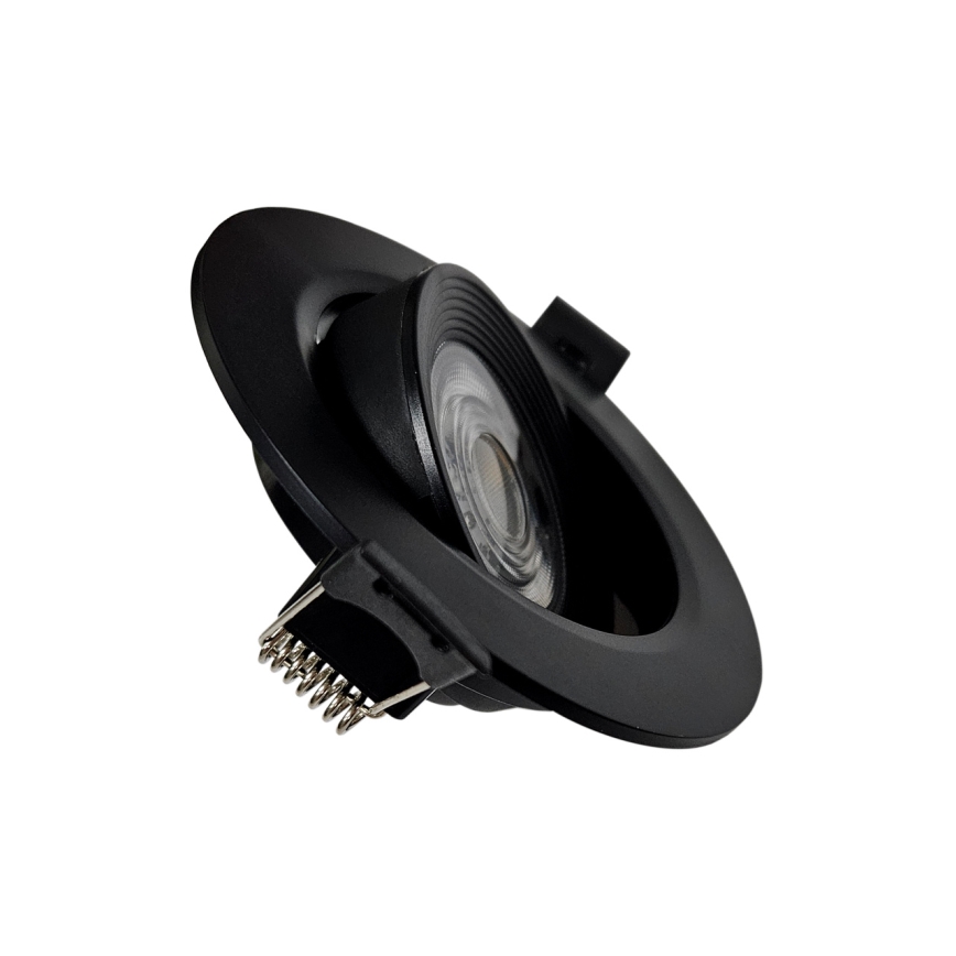 LED Infälld/ytmonterad spotlight 2i1 LED/5W/230V 4200K diameter 9,3 cm svart