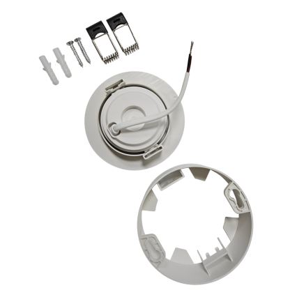LED Infälld/ytmonterad spotlight 2i1 LED/5W/230V 4200K diameter 9,3 cm vit