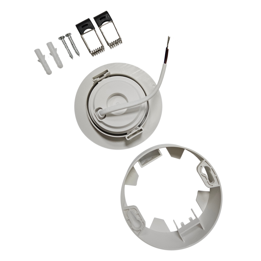 LED Infälld/ytmonterad spotlight 2i1 LED/5W/230V 4200K diameter 9,3 cm vit