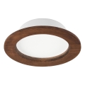 LED infälld spotlight WOODY SPOT LED/12,5W/230V 4000K körsbär ? 16 cm