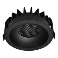 LED infälld taklampa LED/12W/230V 3000/4000/6400K Ø 8,6 cm svart