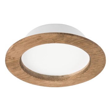 LED infälld taklampa WOODY SPOT LED/12,5W/230V 4000K valnöt Ø 16 cm