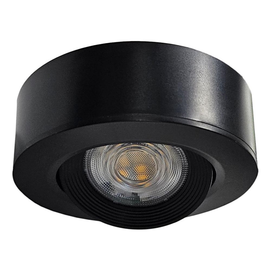 LED Infälld/ytmonterad spotlight 2i1 LED/5W/230V 4200K diameter 9,3 cm svart
