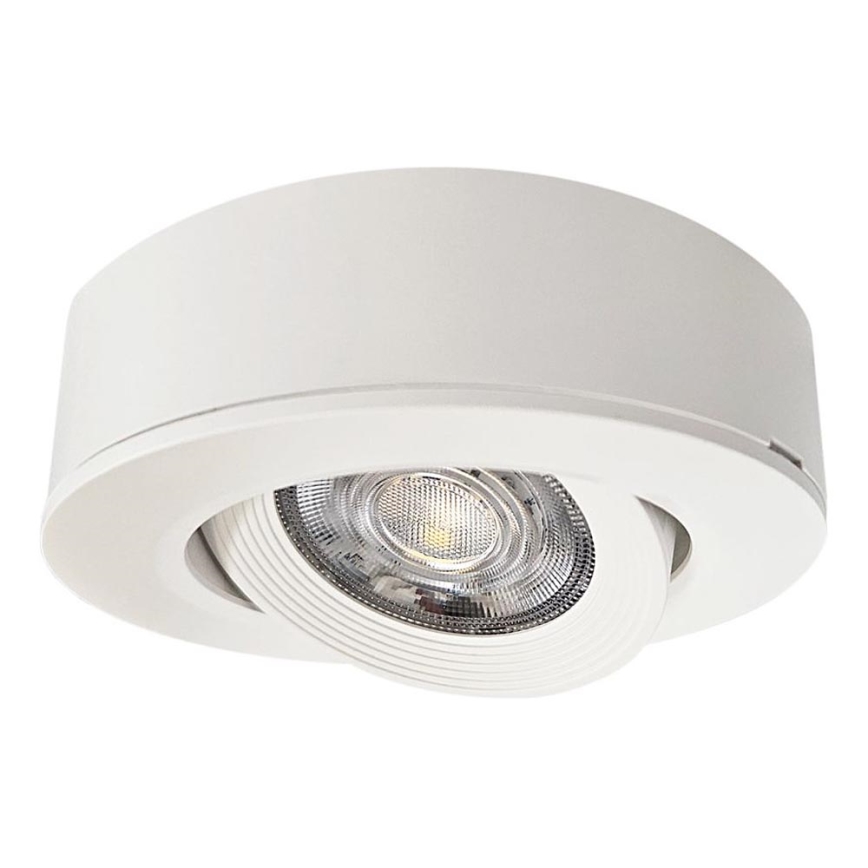 LED Infälld/ytmonterad spotlight 2i1 LED/5W/230V 4200K diameter 9,3 cm vit