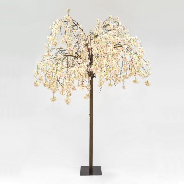 LED Jul dekorativ artificial trä CHERRY TREE 288xLED/230V 2,5 m körsbär