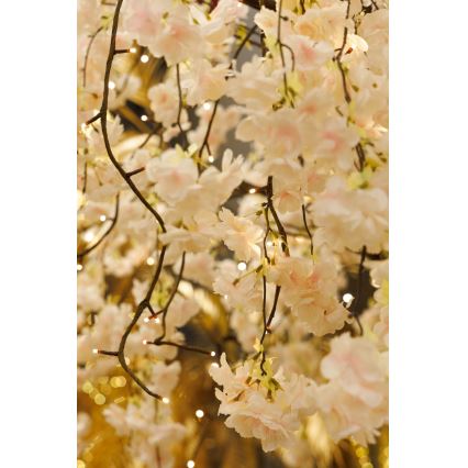LED Jul dekorativ artificial trä CHERRY TREE 288xLED/230V 2,5 m körsbär
