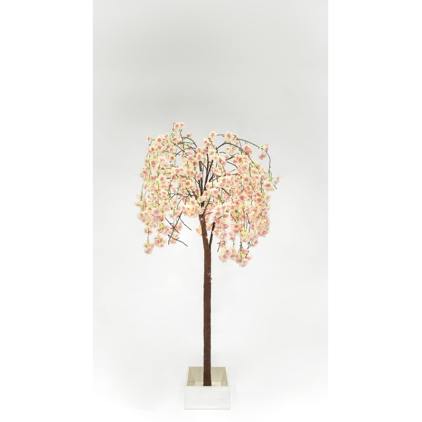 LED Jul dekorativ artificial trä CHERRY TREE 84xLED/230V 1,7 m körsbär
