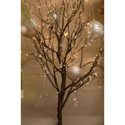 LED Jul dekorativ konstgjord trä TREE 180xLED/230V 1,8 m
