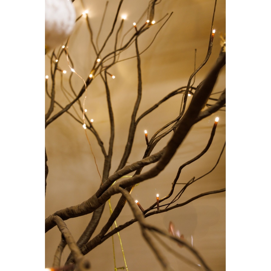 LED Jul dekorativ konstgjord trä TREE 180xLED/230V 1,8 m
