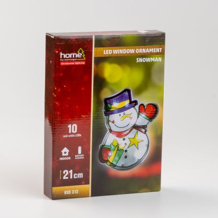 LED Jul Fönsterdekoration 10xLED/3xAAA