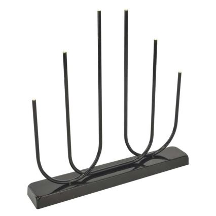 LED jul-ljusstake 6xLED/2xAA svart