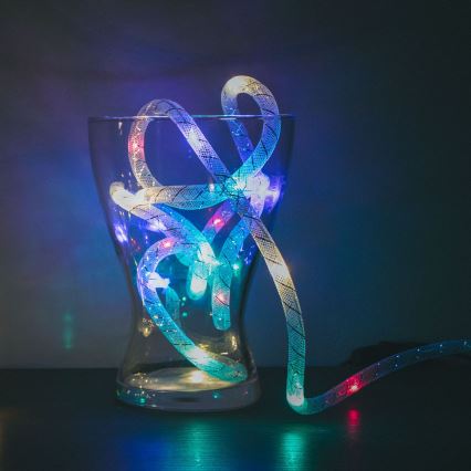 LED Jul řetez 20xLED 2,3m flerfärgade