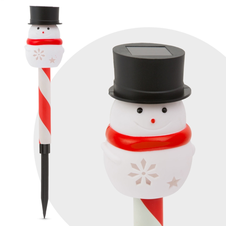LED Jul solcellslampa LED/1,2V IP44 snögubbe